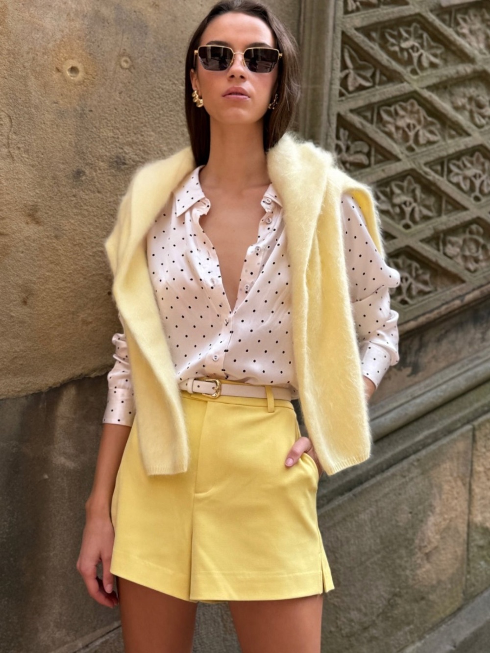 Crosby Silk Blouse ~ Pin Dot